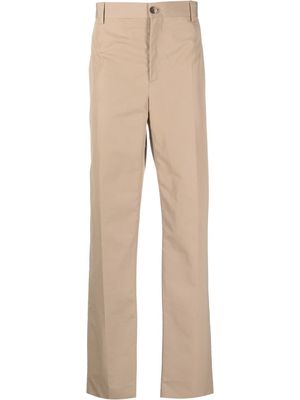 Versace straight-leg cotton trousers - Neutrals
