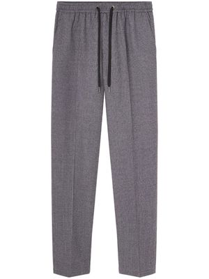 Versace straight-leg virgin-wool trousers - Grey