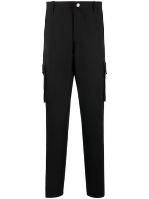Versace straight-leg wool cargo trousers - Black