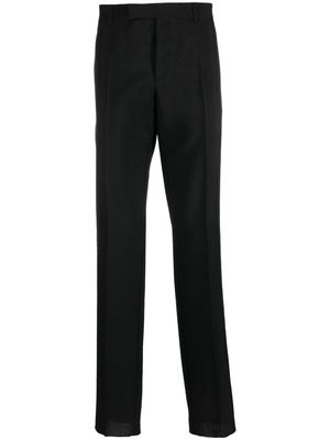Versace straight-leg wool trousers - Black