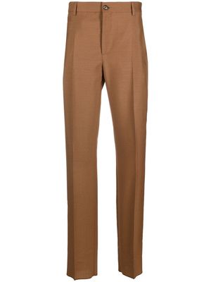 Versace tailored straight-leg trousers - Brown