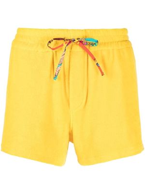 Versace terry-cloth effect swim shorts - Yellow