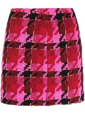 Versace tweed mini skirt - Red