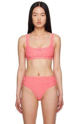 Versace Underwear Pink Dua Lipa Edition Bikini Top