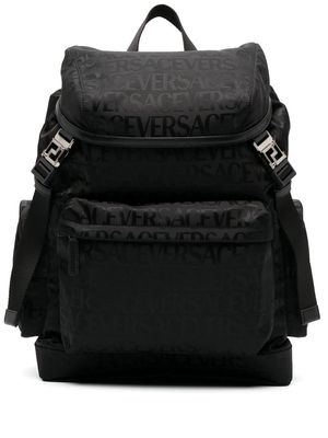 Versace Versace Allover backpack - Black