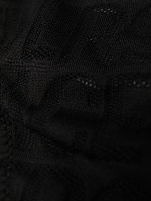 Versace Versace Allover jacquard mesh thong - Black