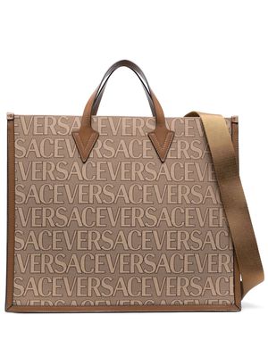 Versace Versace Allover tote bag - Brown