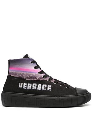 Versace Versace Hills high-top sneakers - Black
