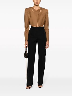 Versace virgin-wool tailored trousers - Black
