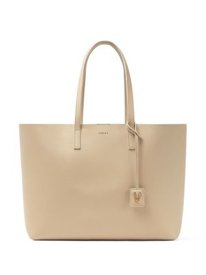 Versace Virtus logo-print tote bag - Neutrals