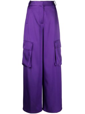 Versace wide-leg cargo trousers - Purple
