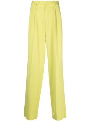 Versace wide-leg cotton trousers - Green