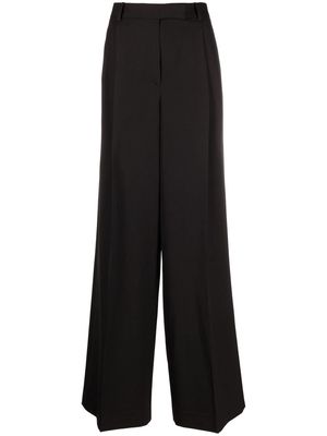 Versace wide-leg pleated trousers - Black