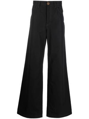 Versace wide-leg trousers - Black