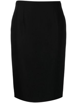 Versace wool-blend pencil midi skirt - Black