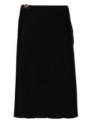 Versace wrap-skirt beach cover-up - Black