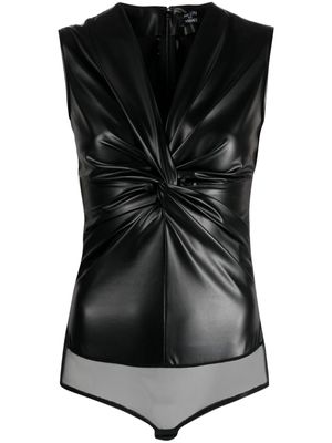 Versace x Dua Lipa knotted bodysuit - Black