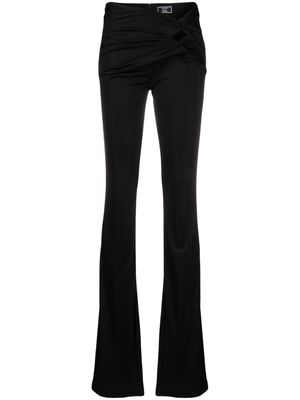 Versace x Dua Lipa knotted flared trousers - Black