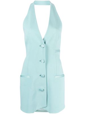 Versace x Dua Lipa vest minidress - Blue
