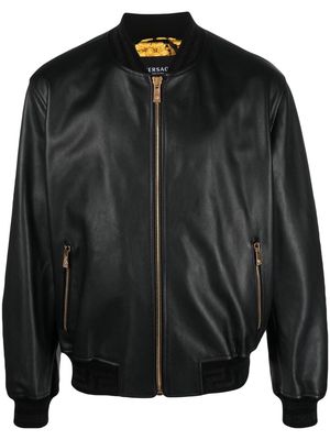 Versace zip-up bomber jacket - Black