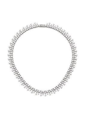 Versailles Sterling Silver & Cubic Zirconia Collar Necklace