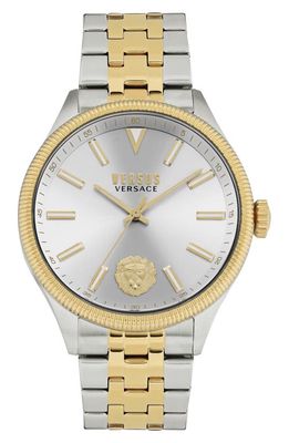 VERSUS Versace Colonne Two-Tone Bracelet Watch