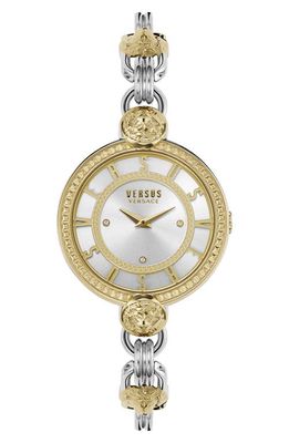 VERSUS Versace Les Docks Two-Tone Bracelet Watch