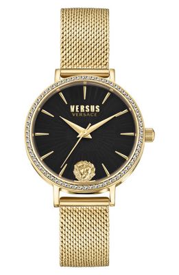 VERSUS Versace Mar Vista Swarovski Crystal Mesh Bracelet Watch