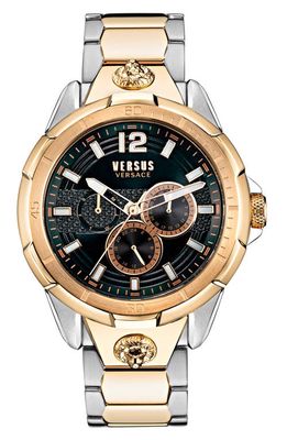 VERSUS Versace Runyon Multifunction Bracelet Watch, 44mm in Two Tone 