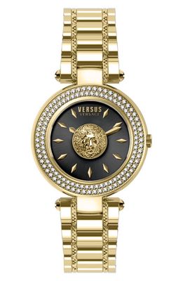 VERSUS Versace Women's Brick Lane Crystal Pavé Bracelet Watch