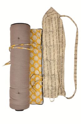 Verve Culture Block Print Yoga Mat and towel 