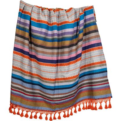 Verve Culture Mexican Blanket in Multicolor 