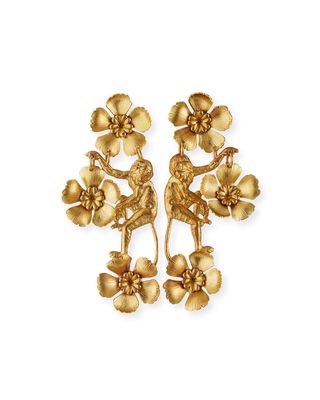 Vervet Earrings, Gold