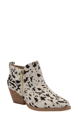 Very Volatile Gracemont Bootie in Chocolate Chip Spots Calf Hair