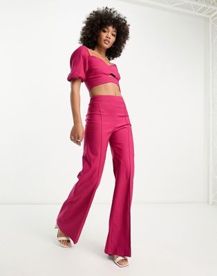 Vesper pants in raspberry - part of a set-Pink