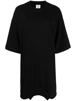 VETEMENTS asymmetric-hem short-sleeve T-shirt - Black