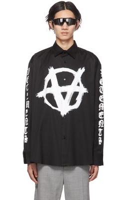 VETEMENTS Black Double Anarchy Shirt