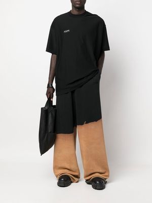 VETEMENTS bleached oversized sweatpants - Black