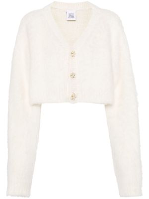 VETEMENTS brushed cropped cardigan - Neutrals