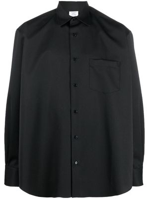 VETEMENTS button-up wool shirt - Black