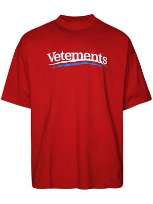 VETEMENTS Campaign logo-print T-shirt - Red