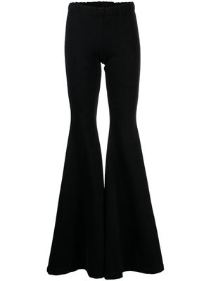 VETEMENTS cotton-blend flared leggings - Black
