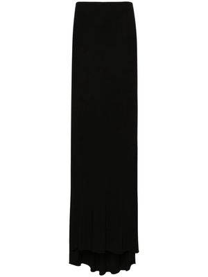 VETEMENTS crepe column maxi skirt - Black