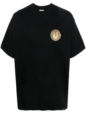 VETEMENTS Cryptocurrency logo print T-shirt - Black