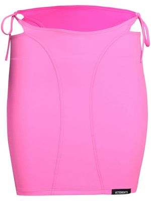 VETEMENTS deconstructed bikini skirt - Pink
