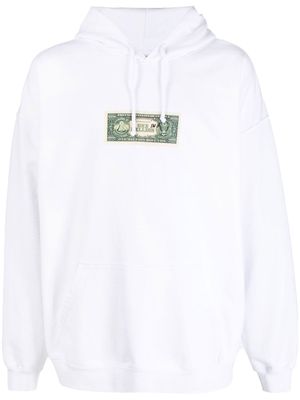 VETEMENTS dollar-print sweatshirt - White