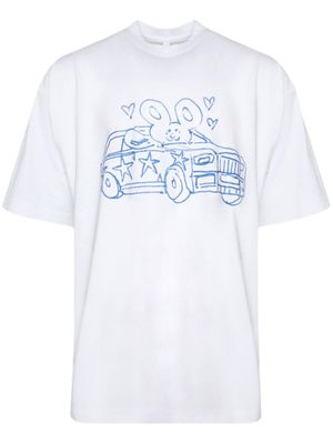 VETEMENTS doodle-print T-shirt - White