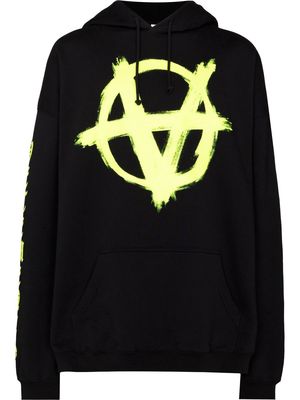VETEMENTS Double Anarchy logo hoodie - Black