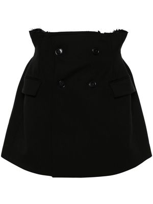 VETEMENTS double-breasted miniskirt - Black