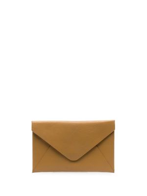 VETEMENTS Envelope leather wallet - Brown
